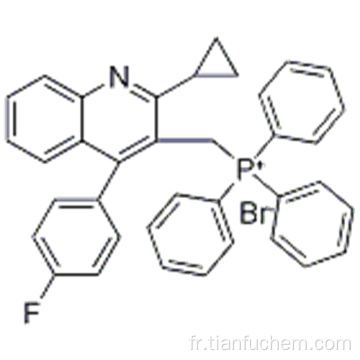 Bromure de [[2-cyclopropyl-4- (4-fluorophényl) -3-quinoléinyl] méthyl] triphényl (1: 1) phosphonium (CAS: 1: 1)